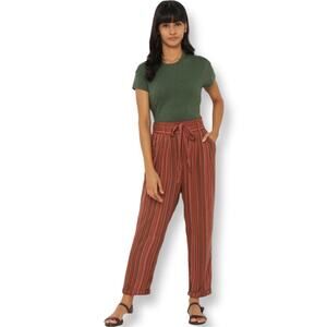 American Eagle Striped Harem Pants With Paper Bag Waist